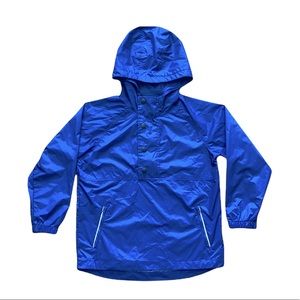 Old Navy 1/4 Zip Lightweight Hooded Blue Rain Jacket Sz. S
